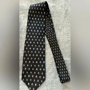 D.W. Zemke Neck Tie | Black with small Diamonds